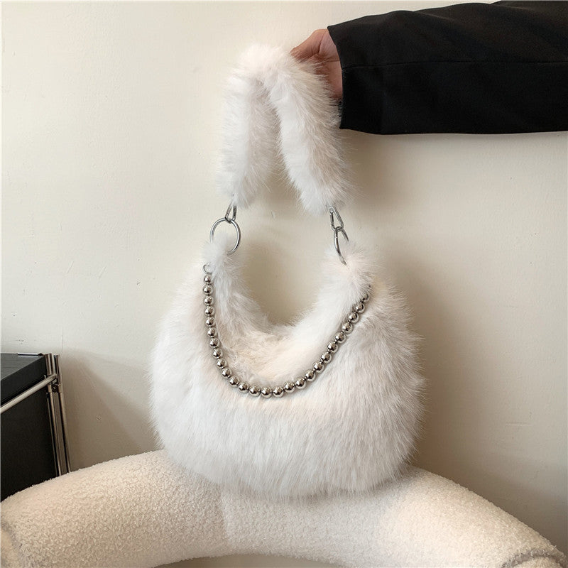 Faux Fur Crossbody Bag