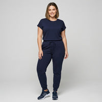 Women's Casual Round Neck Top & Pocket Pants Set - image 3