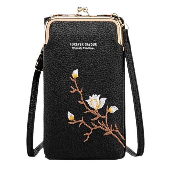 Embroidered Mini Crossbody Phone Purse - image 3