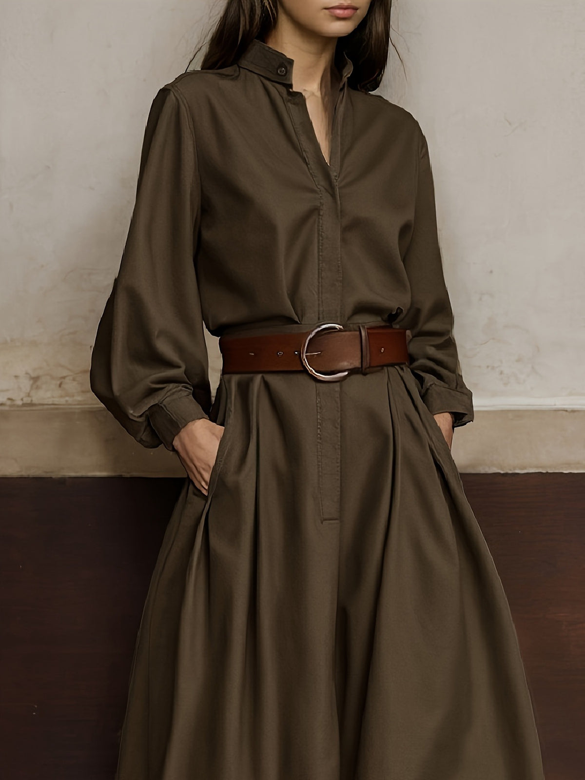 Women's Vintage Casual Long Dress - image 6