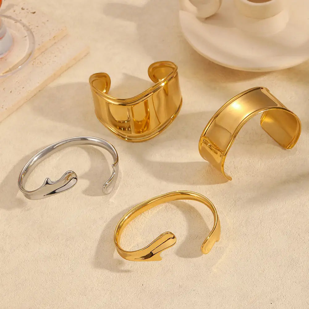 Pulsera de abrazo de oro de 18K - image 2