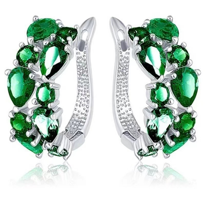 Crystal Zircon Ear Cuff Earrings - image 9