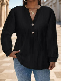 Women's Solid Color Long Sleeved Shirt - image 1