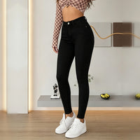 Jeans skinny negros de tiro alto al tobillo - image 5
