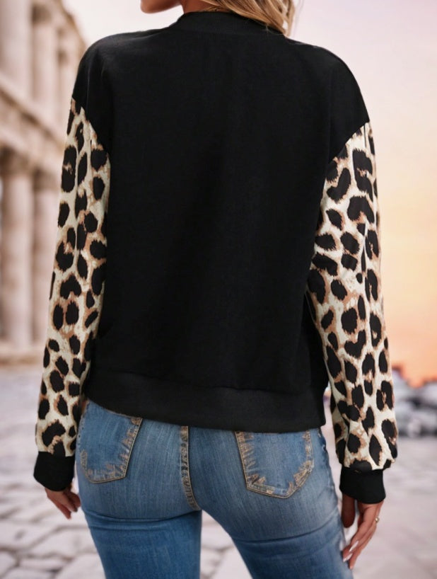 Floral Print Zip Up Jacket - image 5