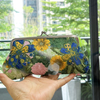 Chrysanthemum Embroidered Wallet - image 1