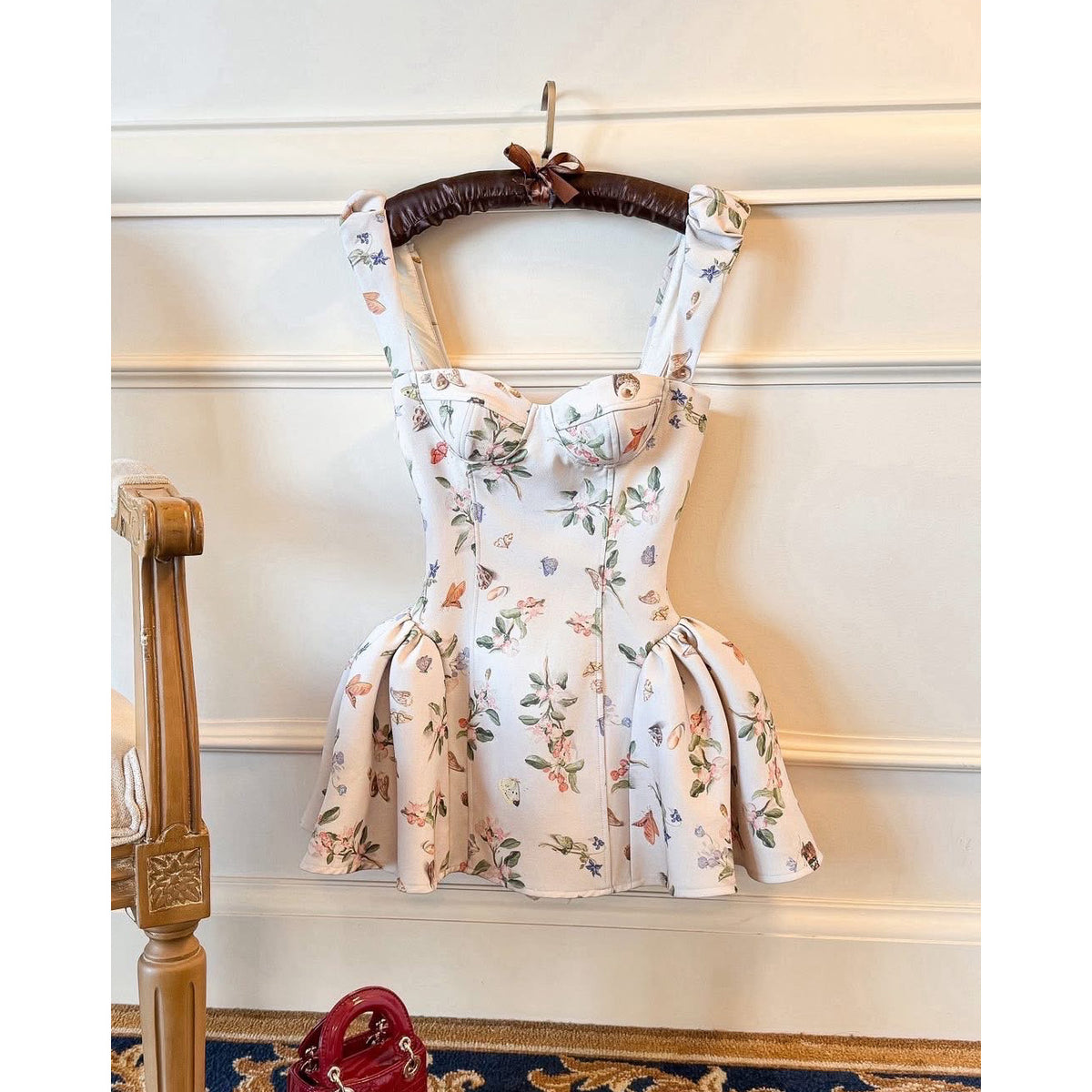 French Style Printed Dress - image 3