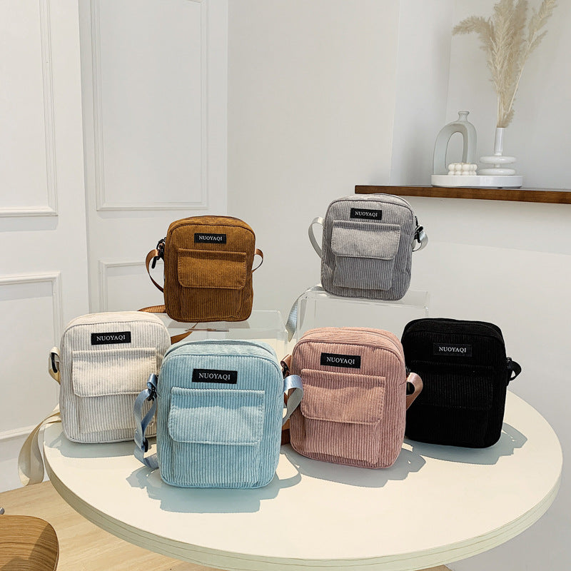 Corduroy Canvas Crossbody Bag - image 4