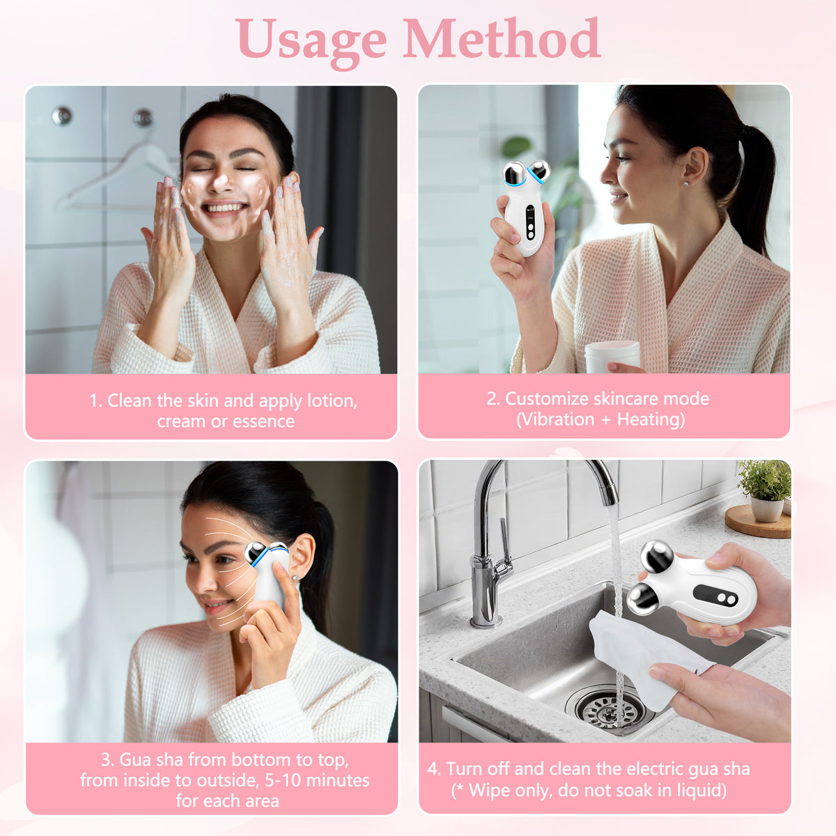 Microcurrent Facial Massager - White - image 2