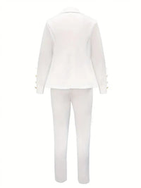 Women's Business Casual Suit And Trousers Large-sized Two-piece Set - image 2