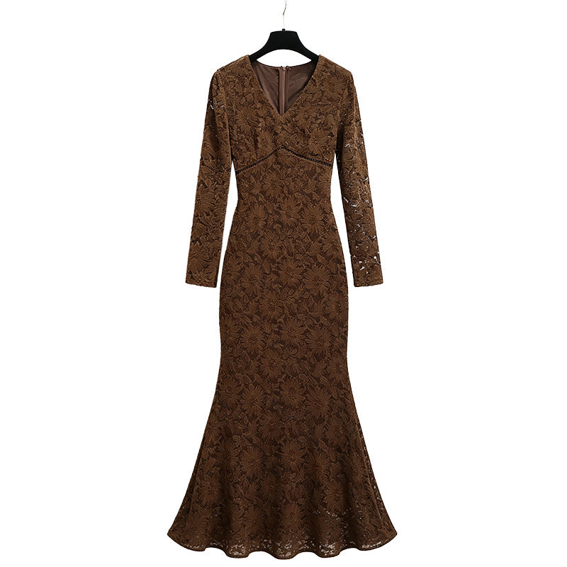 French Style Retro Lace Dress - image 5
