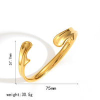 18K Gold Hug Bracelet - image 5