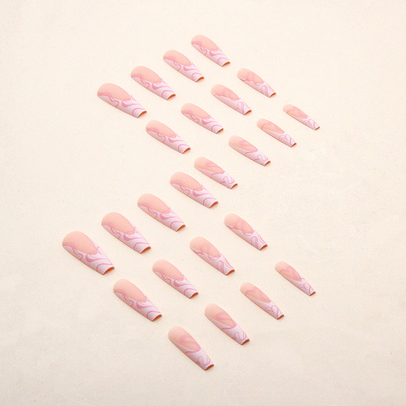 Heart Stripe Press-On Nails - image 3