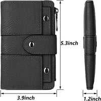 Women's Small Bifold Wallet with Snap Closure, Slim Card Holder with ID Window - image 6