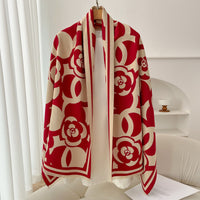 Retro High Sense Artificial Cashmere Scarf - image 3