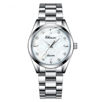 Mother-of-Pearl Dial Rhinestone Steel Watch - image 4