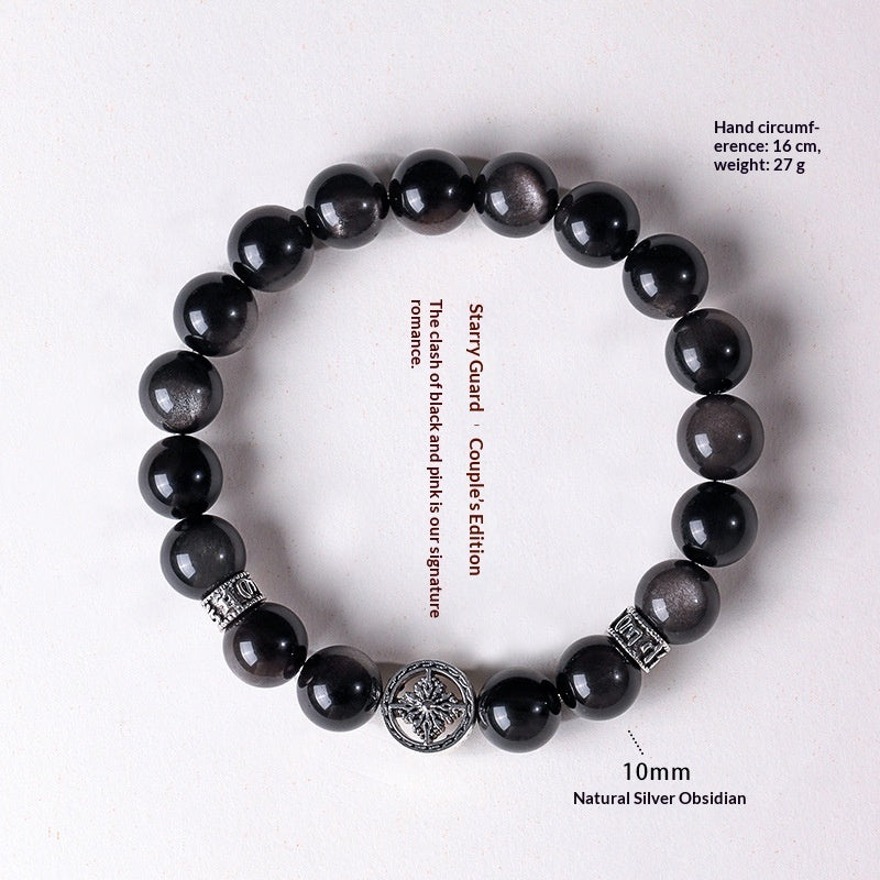 Natural Crystal Bead Bracelet
