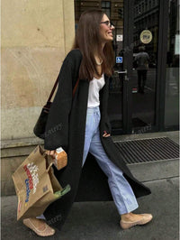 Women's Loose V-Neck Long Sleeve Top - image 4
