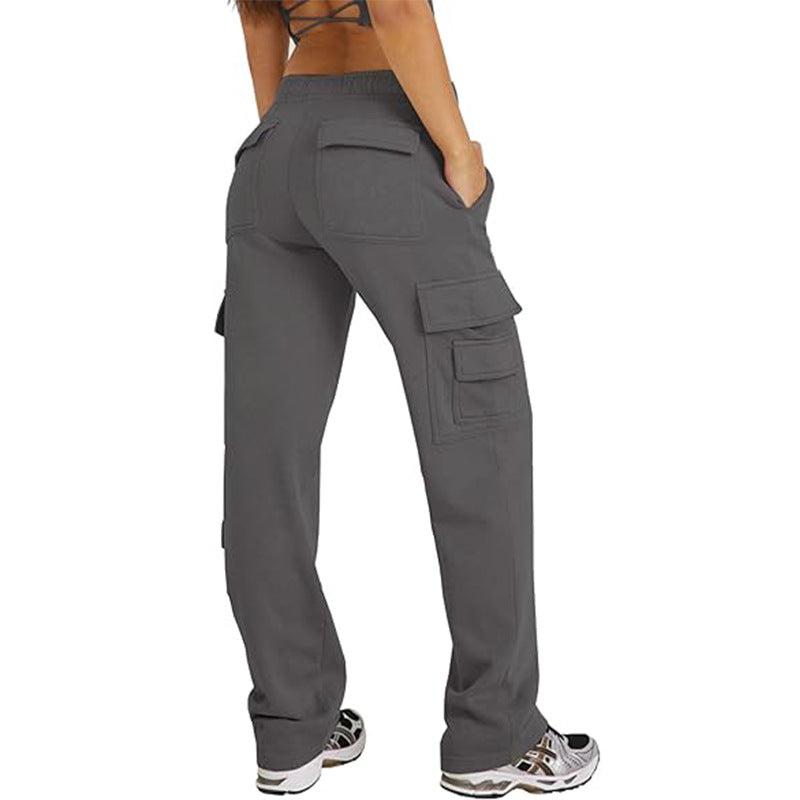 Multi-pocket Cargo Pants Casual Loose Sports Fitness Wide Leg Pants - image 10