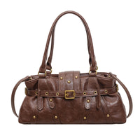 Rivet Belt Buckle Shoulder Bag - image 5