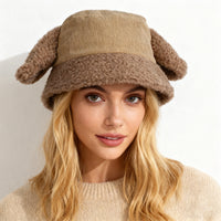 Fashion Winter Bucket Hat-Dark Coffe - image 4