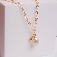 Freshwater Pearl Gold Necklace - image 5