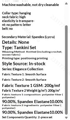 Black Graphic Tankini Swimsuit Set - image 10