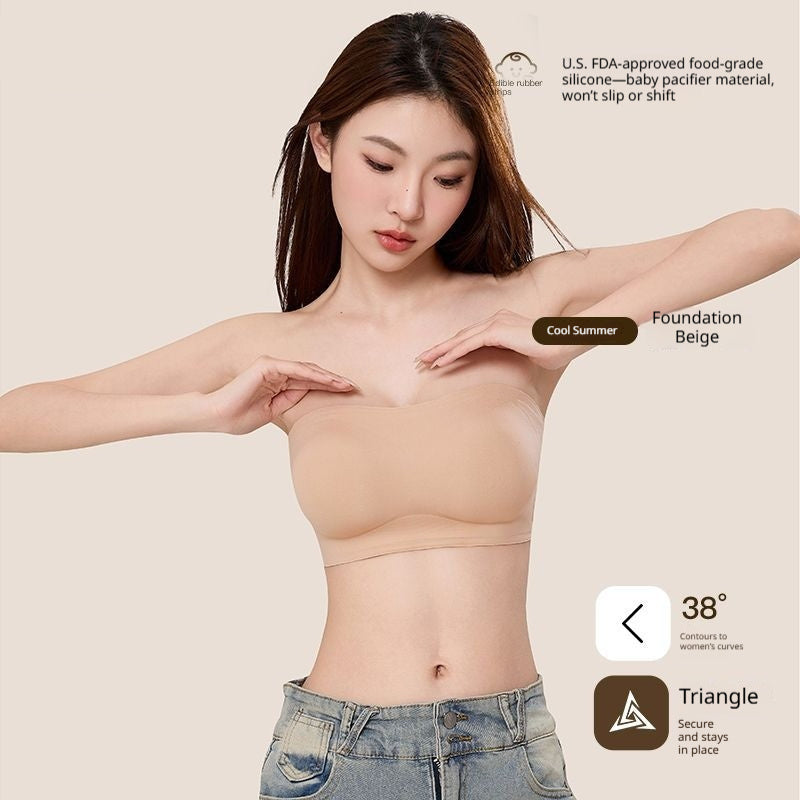 Strapless Non-Slip Push-Up Bra - image 5