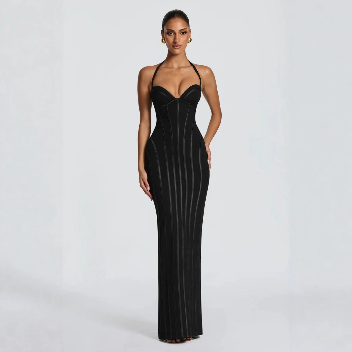 Fishtail Corseted Figure-flattering Sheath-style Evening Gown For Socialites And Parties - image 5