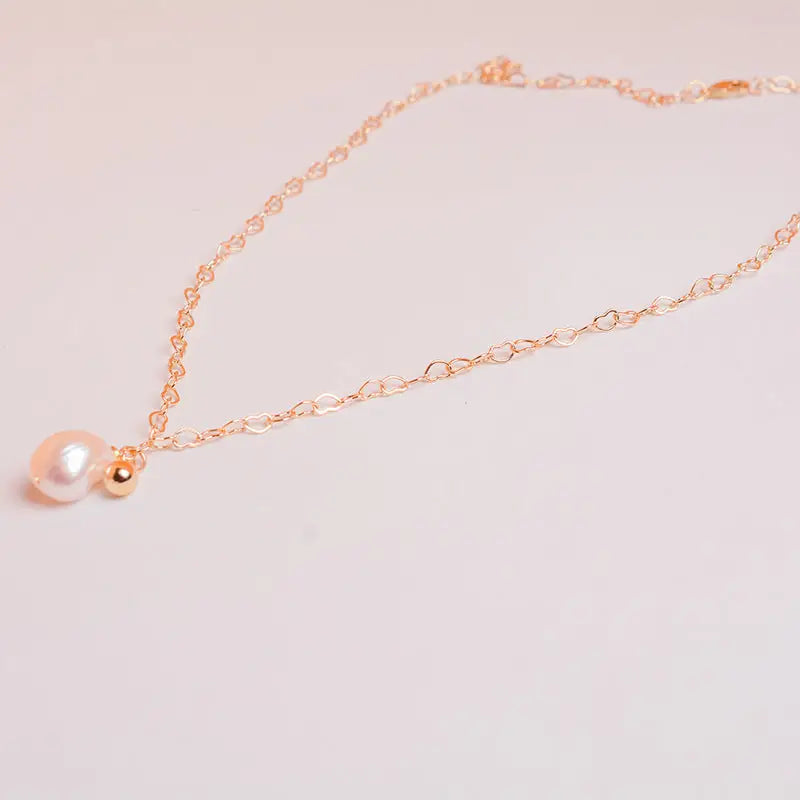 Collar de oro con perla de agua dulce - image 2