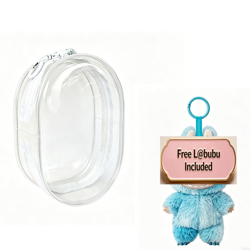 Doll Backpack,Mini Storage Case,PVC Dustproof Small Doll Bag For Mini Dolls Figures,labubu Doll Bag - image 9
