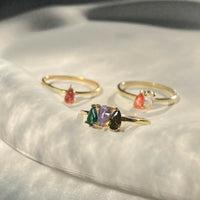 Natural Stone Statement Ring - image 1