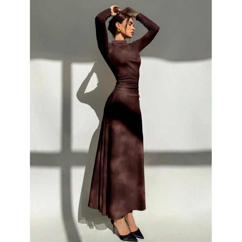 Floral Tulle Long Sleeve Maxi Dress - image 9