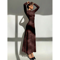 Floral Tulle Long Sleeve Maxi Dress - image 9