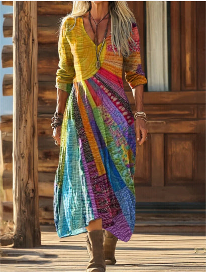 French Style Soft Print Dress - image 6