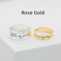 Custom Engraved Name Couple Rings - image 8