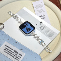Rhinestone Copper Chain Watch Band - image 4