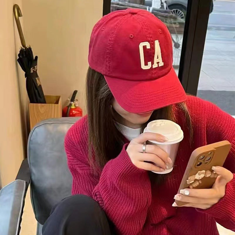 Gorra de béisbol con letras CA bordadas - image 3