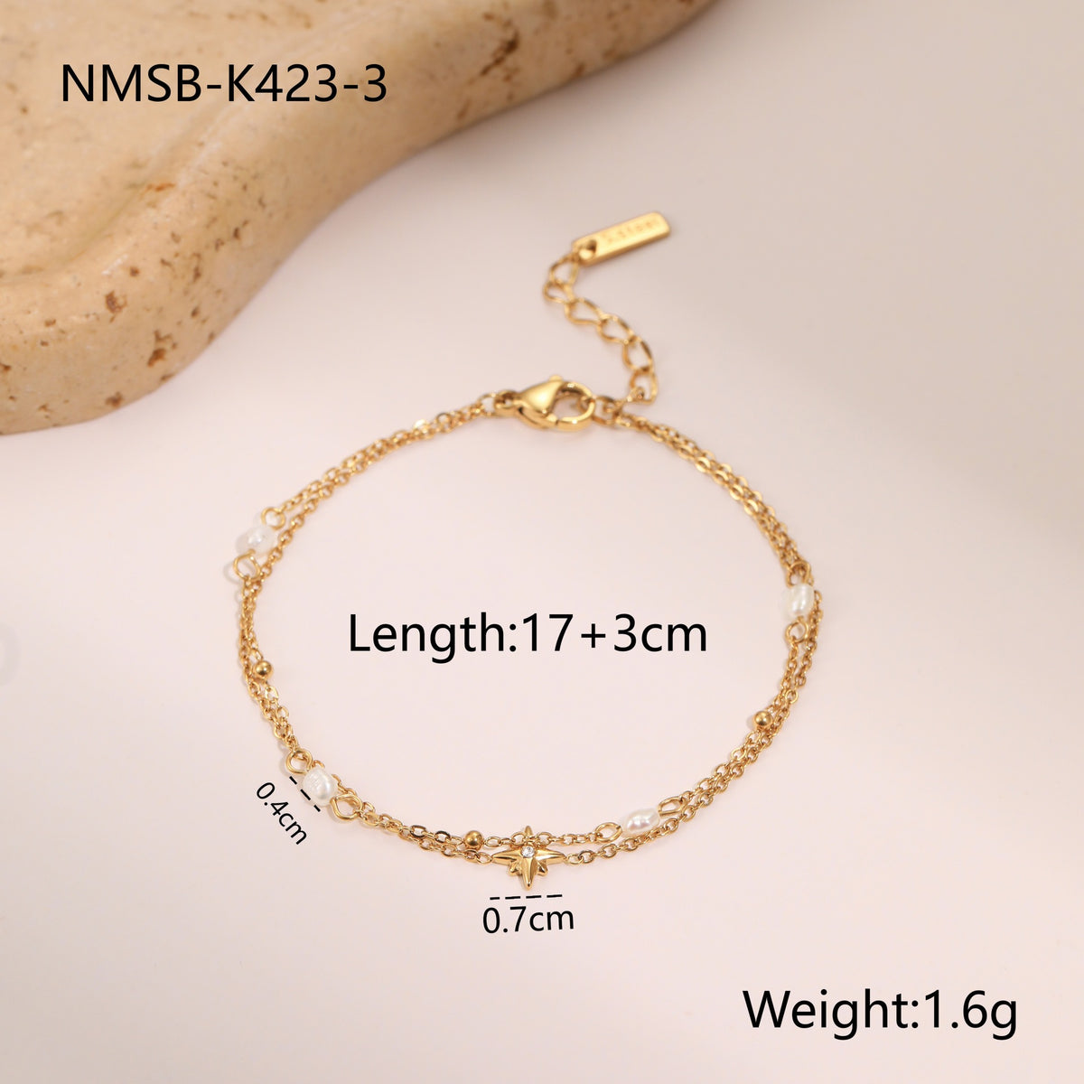 Layered Star & Pearl Necklace - image 9