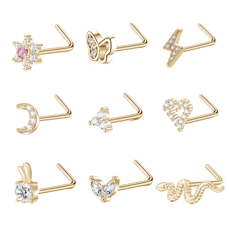 Zircon Nose Stud - image 3