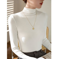 Women's Mock Neck Long Sleeve Base Layer T-Shirt - image 10