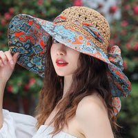 Green Straw Beach Sun Hat - image 4