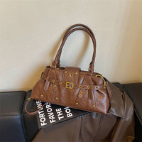 Rivet Belt Buckle Shoulder Bag - image 6