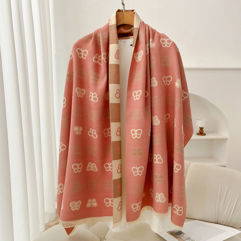 Retro High Sense Artificial Cashmere Scarf - image 6
