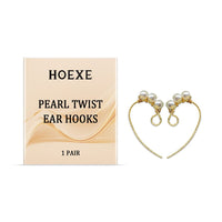 Hoexe Twisted Pearl Hook Earrings - image 1