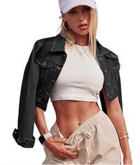 Women's Cropped Denim Jacket - image 10