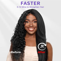 Hair Straightener Brush, Ionic Plus Steam Straightening Brush For Smooth, Anti-frizz Hair, Anti-Scald Ceramic Straightening Comb, Heated Straightener Brush Flat Iron Fast Heating For Home Salon - image 8