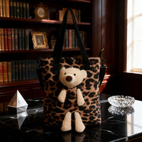 Bear Tote Bag-Coffee 2130 - image 5