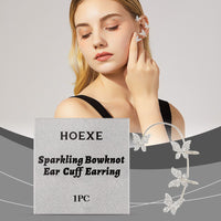 Rhinestone Bow Ear Cuff - image 5