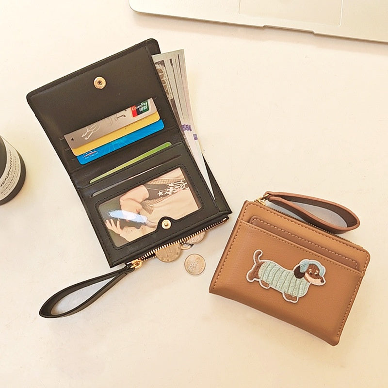 Small Square Faux Leather Wallet - image 9